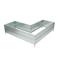 Грядка оцинкованная, Г-образная, угловая, 153 &times; 93 &times; 34 см, Greengo