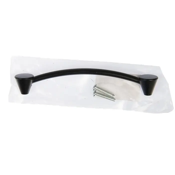 Ручка-скоба мебельная PC174BL, м/о 128 мм, цвет чёрный