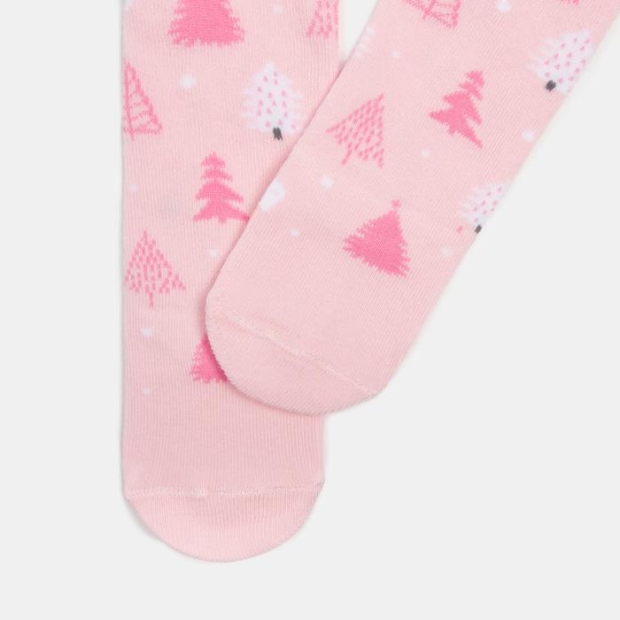 Колготки Крошка Я Колготки Крошка Я "Ёлочки", розовый, рост 62-68 см