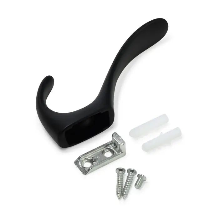 Крючок мебельный CAPPIO NOTE, двухрожковый, цвет черный