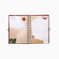 Блокнот на замочке А6, 50 листов в твердой обложке &laquo;23 февраля&raquo;