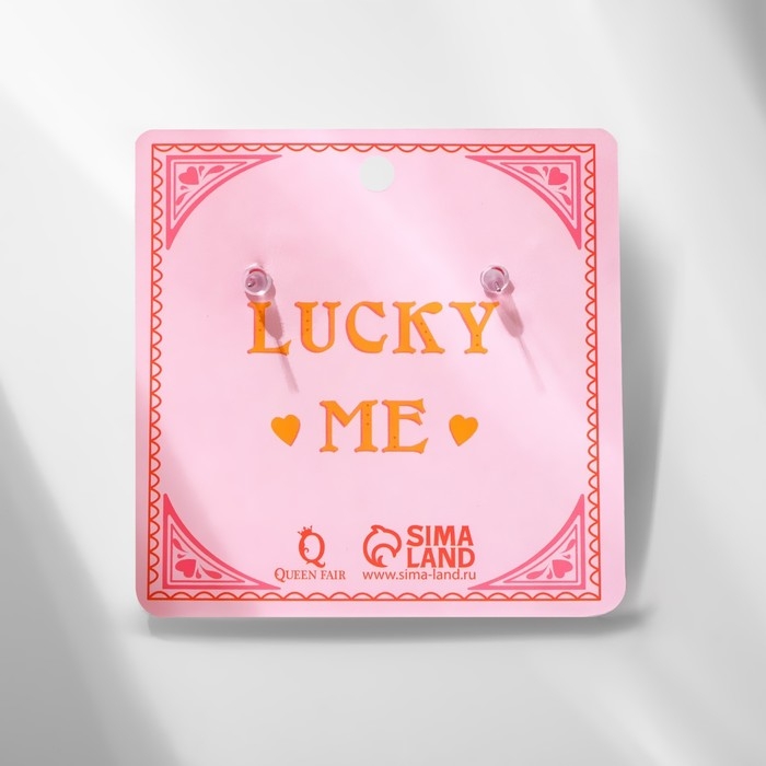 Серьги акрил &laquo;Масти&raquo;, цвет чёрно-красный в серебре