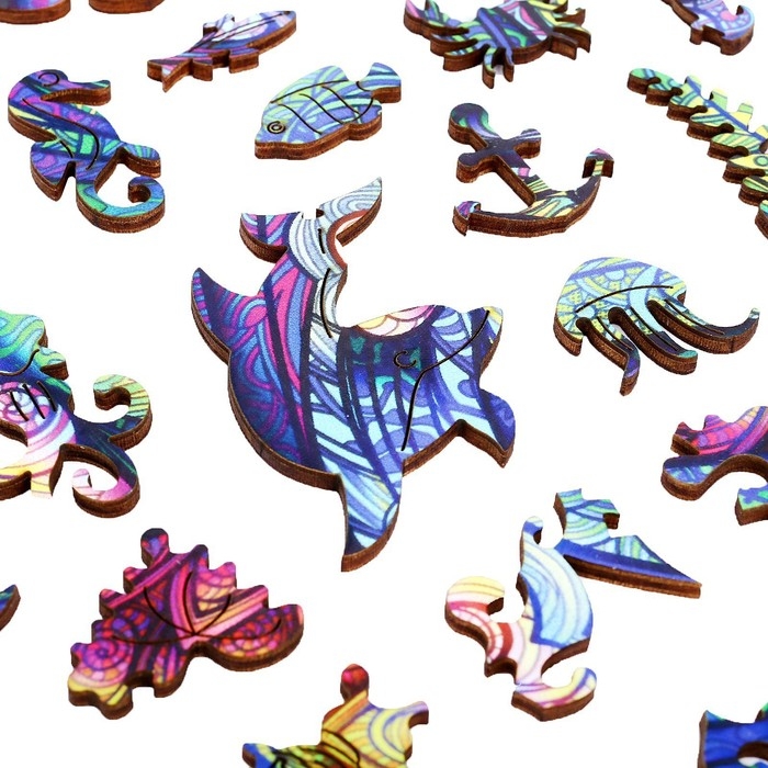 Пазл деревянный фигурный &laquo;Дельфин&raquo;, 118 элементов