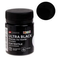 Краска по ткани, банка 50 мл, ЗХК Decola, Ультра чёрная, 4128834, (акриловая на водной основе) Краска по ткани, банка 50 мл, ЗХК Decola, Ультра чёрная, 4128834, (акриловая на водной основе)