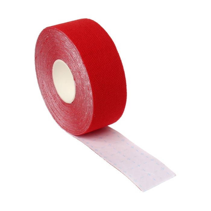 Кинезио - тейп, 2,5 см &times; 5 м, цвет красный