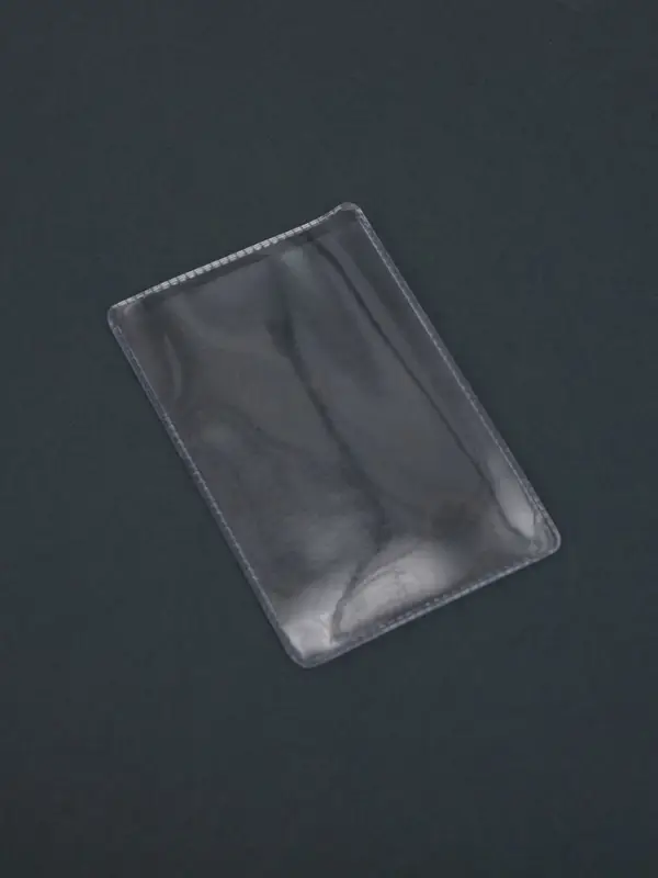 Обложка для проездного, вмещает 2 карты, 50 шт., 250 мкн, прозрачная