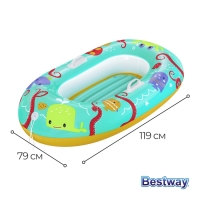 Плот надувной &laquo;Крабики&raquo;, 119 х 79 см, детский, 34009