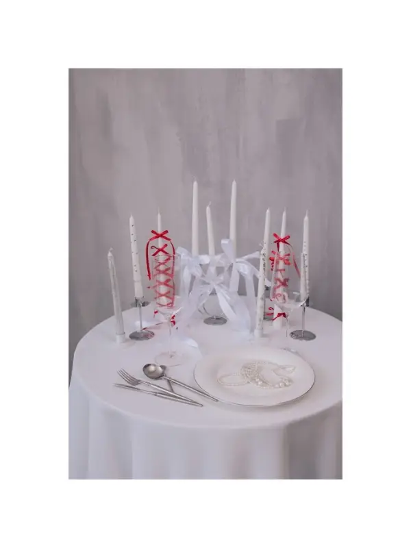 Ароматическая свеча парафиновая хозяйственная &laquo;Жасмин&raquo;, 17&times;2 см, 40 г