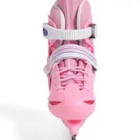 Коньки детские раздвижные BlackAqua, р. 26-29, для фитнеса, розовые