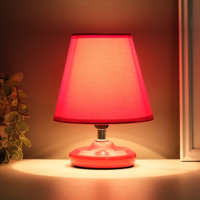 Лампа настольная "Мини" 1х40Вт Е14 красный 15х15х20см МОДЕЛЬ: 3133993