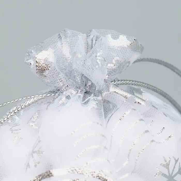 Мешочек подарочный органза &laquo;С любовью&raquo;, 10 х 12 см +/- 1.5 см