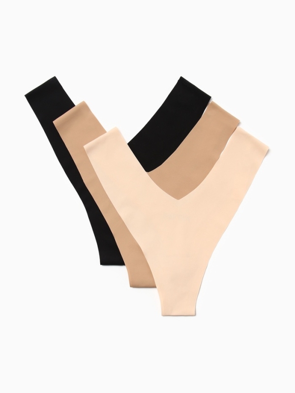 Набор бесшовных трусов стринги KAFTAN 3 шт, р-р 40-42