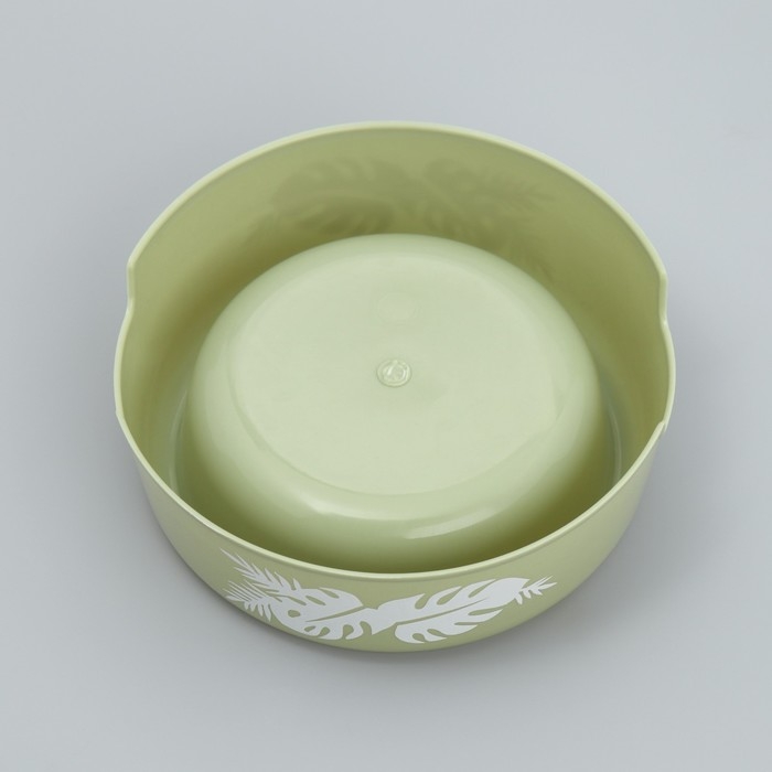 Миска пластиковая &laquo;Тропики&raquo;, 250 мл, оливковая