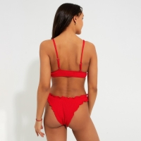 Купальник женский раздельный MINAKU со сборками цвет красный, размер 48 Купальник женский раздельный MINAKU со сборками цвет красный, размер 48