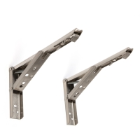 Кронштейн складной для столов и полок ТУНДРА, F001 , 2 шт., длина 250 мм., нержавеющая сталь   9703