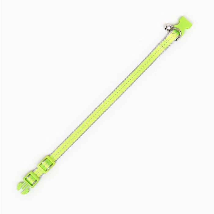 Ошейник "Неон" 24-36 х 1,5 см, зелёный