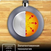 Сковорода вок Healthy Chef 28 см с антипригарным покрытием