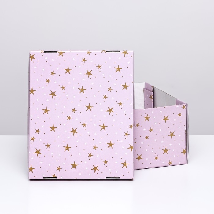 Складная коробка Складная коробка "Звёзды", 31,2 х 25,6 х 16,1 см