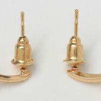 Серьги со стразами &laquo;Магия&raquo; сердечки, цвет белый в золоте