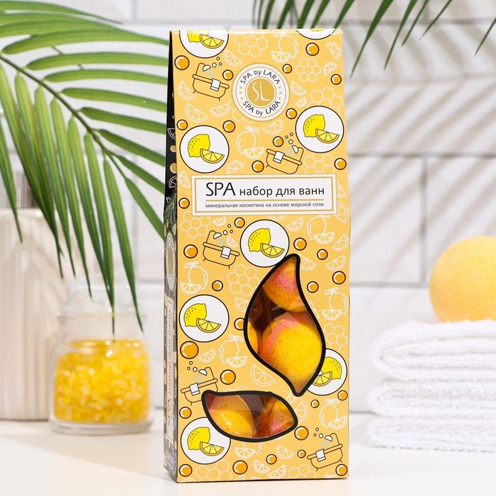 Набор бомбочек для ванн Spa by Lara &laquo;Ассорти&raquo;, ароматизированный, 6 х 40 г МИКС