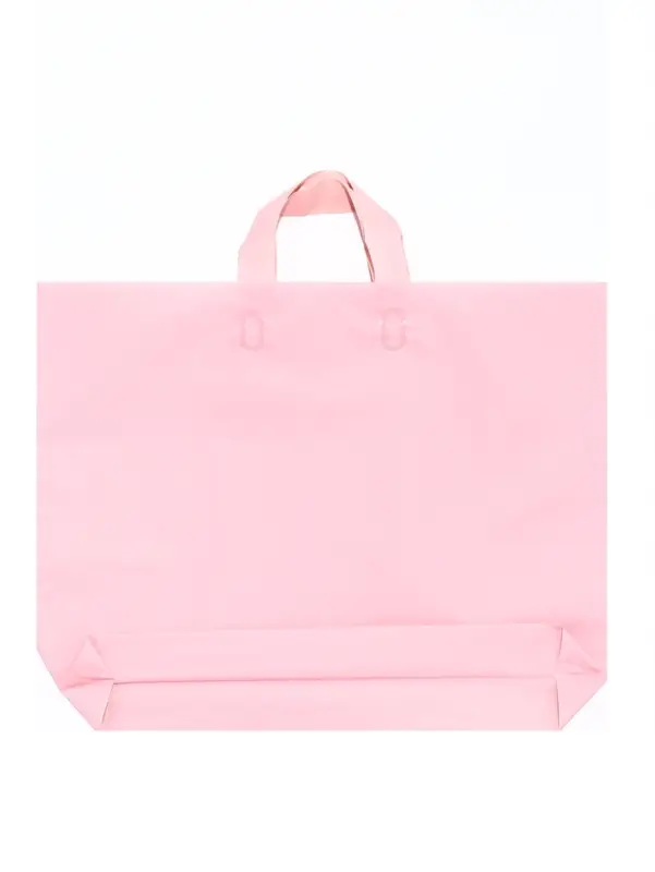 Пакет с петлевой ручкой розовый 45 х 35 х 8 см 80 мкм