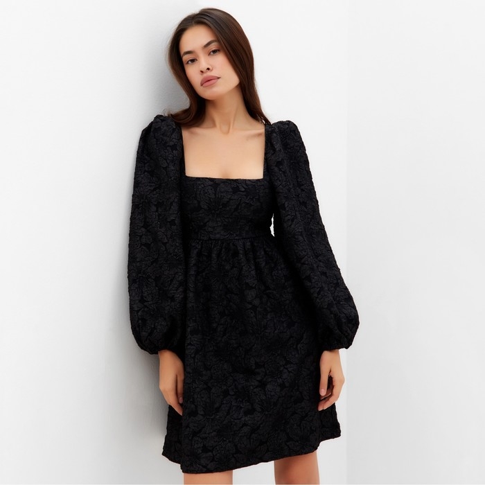 Платье женское с бантом MIST, размер L, черный Платье женское с бантом MIST, размер L, черный