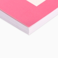 Записная книжка А6, 100 листов, в клетку "Розовый"