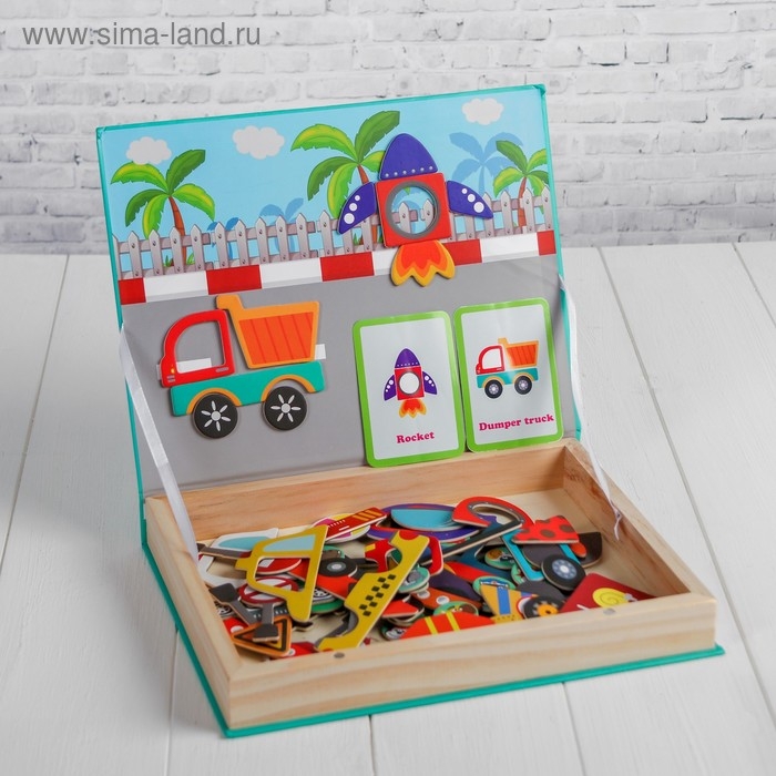 Магнитный конструктор «Транспорт» 3,5×26,5×20,5 см Магнитный конструктор «Транспорт» 3,5×26,5×20,5 см