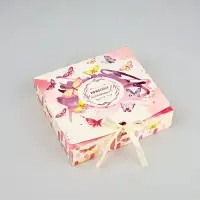 Коробка подарочная складная, упаковка, &laquo;Приятных моментов&raquo;, 20 х 18 х 5 см