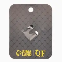 Зажим для платка "Цветок астры", цвет белый в чернёном серебре