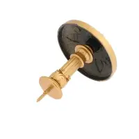 Крючок для штор CAPPIO KS032, d=98 мм, цвет золото с серебром, 2 шт