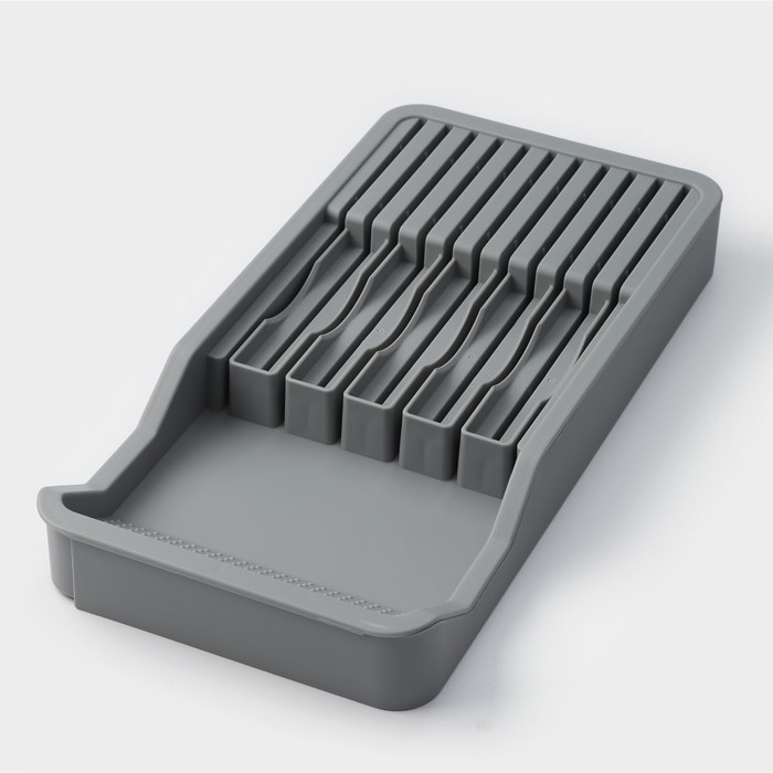 Лоток для кухонных приборов Magistro Harm, 42,5&times;20,5&times;5,2 см, раздвижная, цвет серый