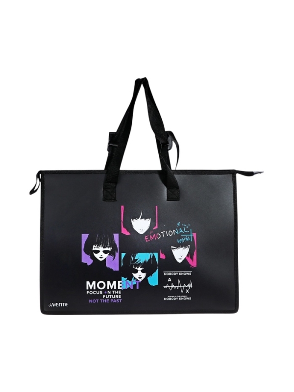 Папка А3 , 467х338х100 мм, deVENTE Папка А3 , 467х338х100 мм, deVENTE "My Life", с ручками, пластиковая, молния сверху, внутренний карман