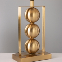 Настольная лампа "Оливер" Е27 40Вт латунь 33х22х53 см