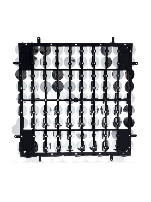 Панель с пайетками для фотозоны, круглые, 30*30см, цвет серебристый