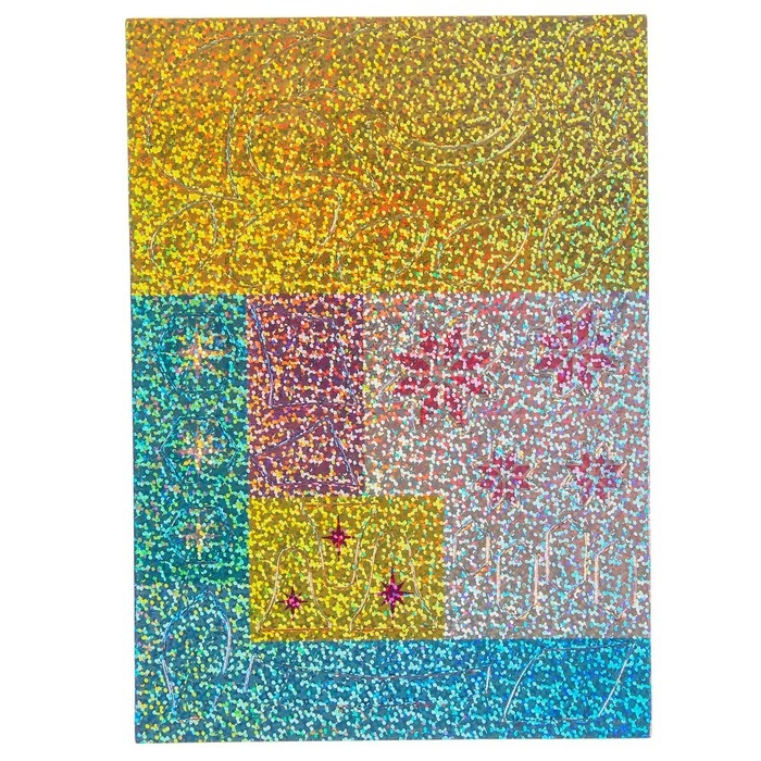 Аппликация форменными стикерами "Холодное сердце", набор для творчества, стикерная мозаика