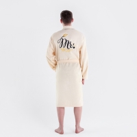 Халат махровый мужской Mister, размер 56-58, 100% хлопок Халат махровый мужской Mister, размер 56-58, 100% хлопок