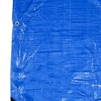 Тент защитный, 8 &times; 4 м, плотность 60 г/м&sup2;, УФ, люверсы шаг 1 м, тарпаулин, УФ, синий