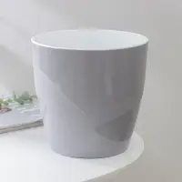 Кашпо для цветов со вставкой &laquo;Грация&raquo;, 4,5 л, цвет серый