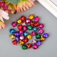 Набор декора для творчества "Колокольчики цветные" d=0,8 см набор 35 шт Набор декора для творчества "Колокольчики цветные" d=0,8 см набор 35 шт