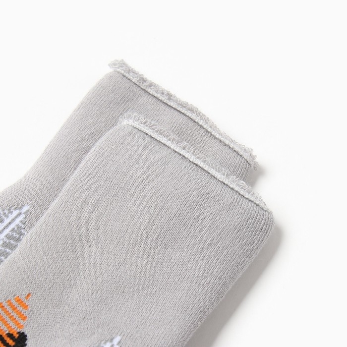 Носки махровые детские, цвет серый, р-р 18-20 Носки махровые детские, цвет серый, р-р 18-20