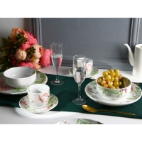 Тарелка керамическая &laquo;Акварель&raquo;, 22.5 см, цвет белый