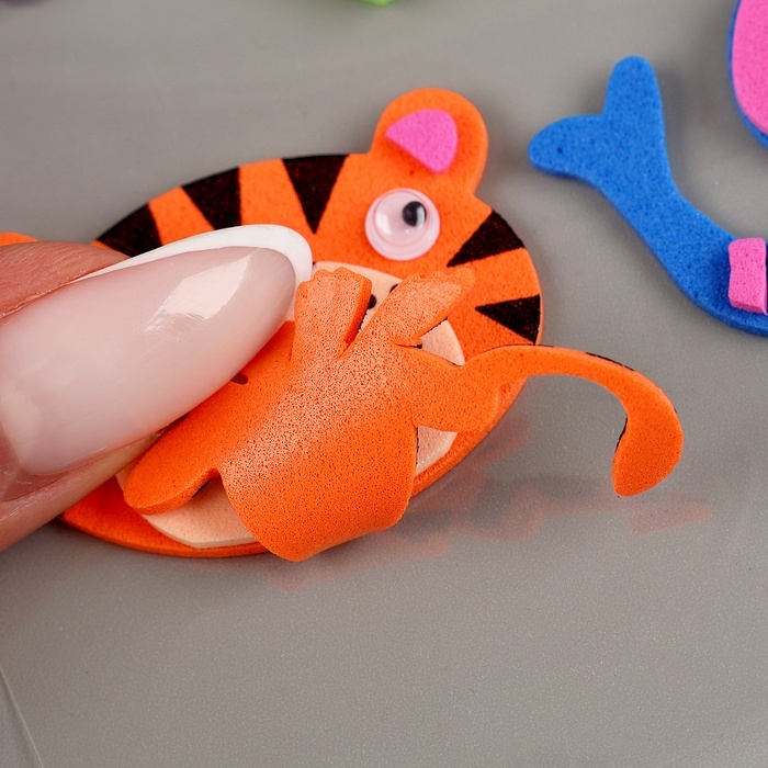 Набор наклеек из EVA "Зверюшки", 8 шт