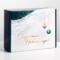 Коробка подарочная новогодняя складная &laquo;Сказочного Нового года&raquo;, 27 х 21 х 9 см, Новый год