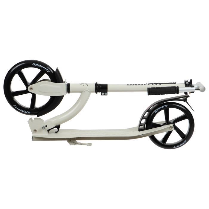 Самокат городской GRAFFITI Cruiser 230, складной, колёса PU 230/200 мм, ABEC 9 Carbon, цвет белый Самокат городской GRAFFITI Cruiser 230, складной, колёса PU 230/200 мм, ABEC 9 Carbon, цвет белый