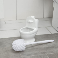 Ёрш для унитаза с подставкой &laquo;Классик&raquo;, 10&times;14&times;32 см, цвет белый