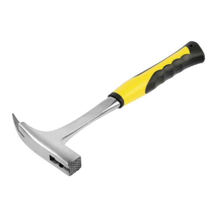 Молоток кровельщика ТУНДРА, цельнокованый, боек с магнитом, 2К рукоятка, 600 г