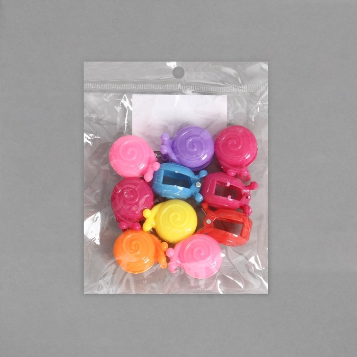 Клипса для растений &laquo;Улитка&raquo;, набор 10 шт., МИКС, Greengo