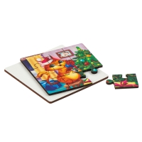 Дервянные пазлы на новый год «Подготовка к празднику» Дервянные пазлы на новый год «Подготовка к празднику»