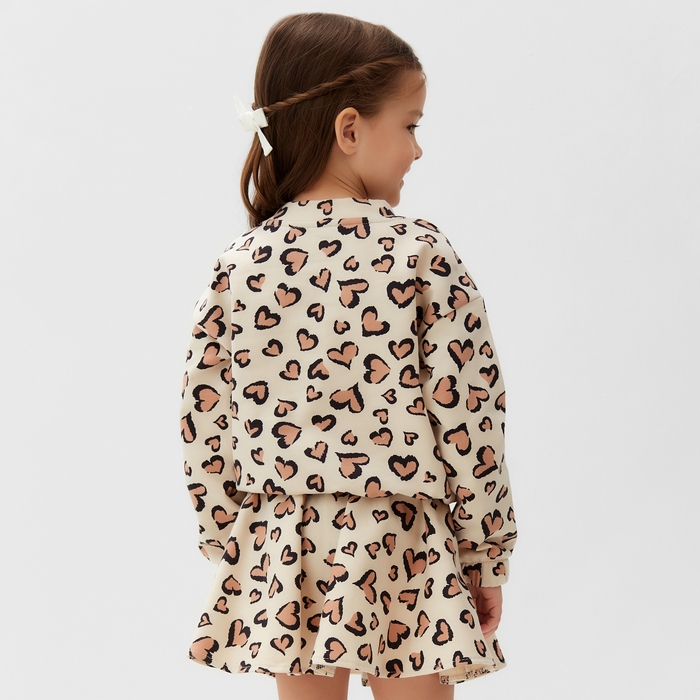 Костюм детский (свитшот и юбка) KAFTAN Leo love р.36 (134-140) Костюм детский (свитшот и юбка) KAFTAN Leo love р.36 (134-140)